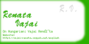renata vajai business card